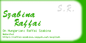 szabina raffai business card